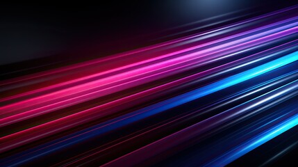 3d render abstract a scending pink blue neon line
