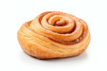 Fototapeta premium Baking a round twine-patterned pastry. Generate Ai