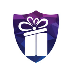 Gift box vector logo design.