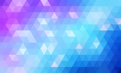 geometric abstract blue purple pink triangle shape pattern background	