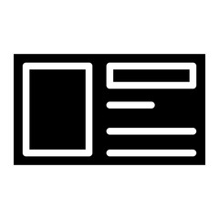 Fototapeta premium id card glyph 
