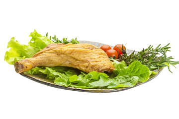 Smoked chicken leg