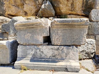Letoon - the ancient sanctuary of the goddess Leto, as well as her twin children Apollo and Artemis. Located in the Turkish province of Mugla.