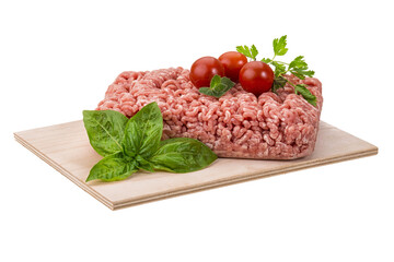 Meat stuffing with basil