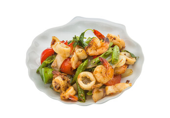 Seafood with vegetables