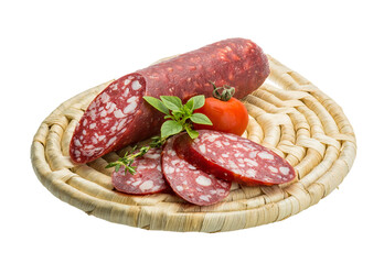 Salami sausages
