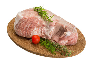 Raw pork meat