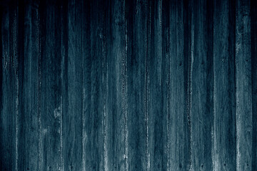 Old grunge wood plank texture background. Vintage blue wooden board wall painted hardwoods.