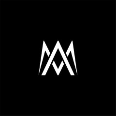 AM Letter Initial Logo Design Template Vector Illustration