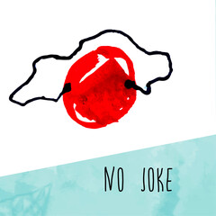 no joke, Illustration