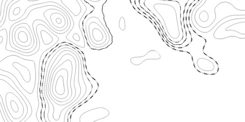  Abstract sea map geographic contour map and topographic contours map background. Abstract white pattern topography vector background. White wave paper curved reliefs abstract background.