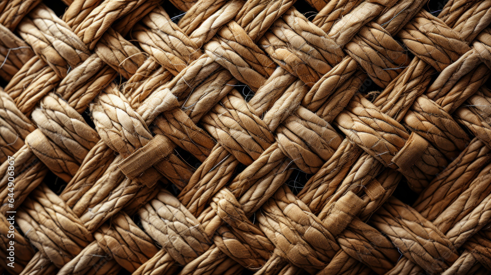 Poster threads of elegance: mesh pattern detail on rustic fabric