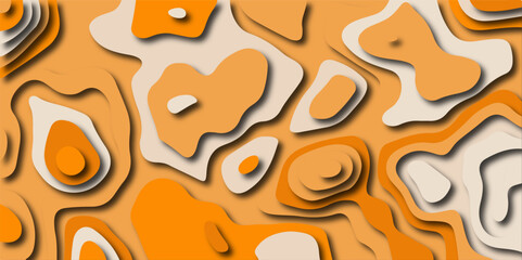 Abstract trending mordern 3d paper cut out background texture design for web , wallpaper, element and other pattern design. Brochure curve trendy liquid background template with paper cut out effect