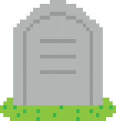 Tombstone Pixel art vector image