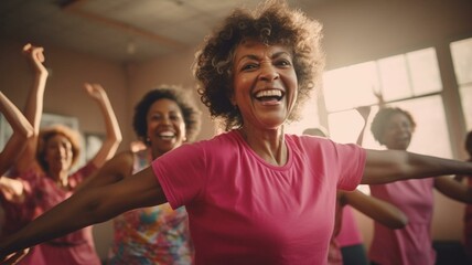 Fototapeta premium woman in zumba class