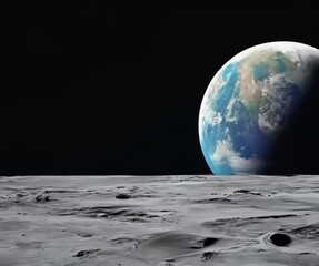 earth and moon