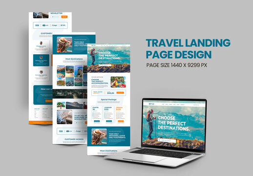 Travel Landing Page Design