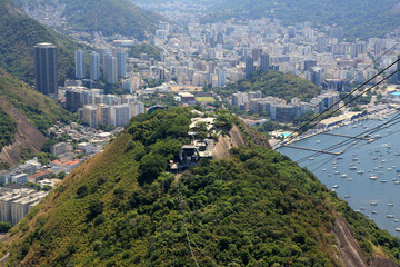 Cable car in Rio de Janeiro, Brazil, Latin America.