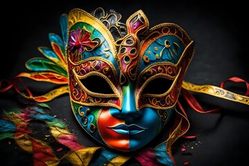 venetian carnival mask, generative AI