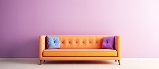 isolated isolated pastel background Copy space sofa