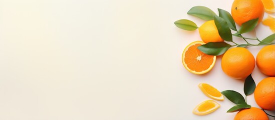 orange isolated pastel background Copy space