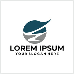 Letter E logo icon design template elements