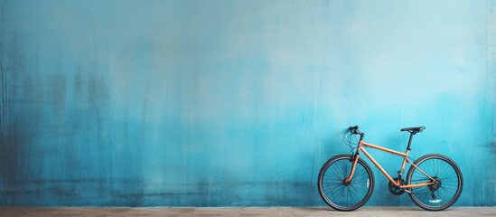 Locks for motorcycles and bicycles are attached to a steel pole isolated pastel background Copy space