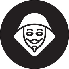hacker glyph icon