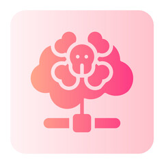 cloud computing gradient icon