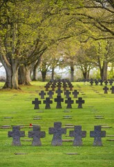 Naklejka premium La Cambe German War Cemetery