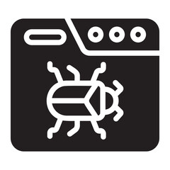 bug glyph icon