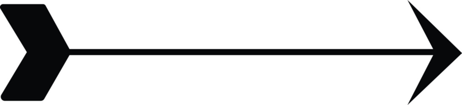 recommend clip art: Right arrow icon. Different simple flat black style arrow icon isolated on white background. Straight pointed arrow icon. Black arrow pointing to the right. Black direction pointer.