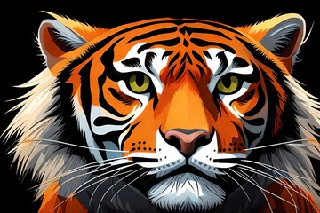 tiger head vector