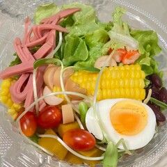 salad with eggs and vegetables