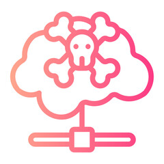 cloud computing gradient icon