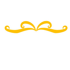 gold curl border decoration