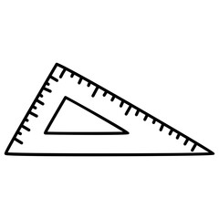 Measuring Tools, Ruler Vector doodle illustration