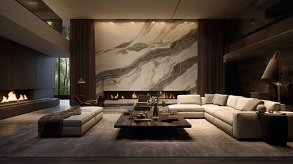 Elegant Residence: Contemporary Interior Design Backdrop