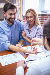 Couple and a realtor