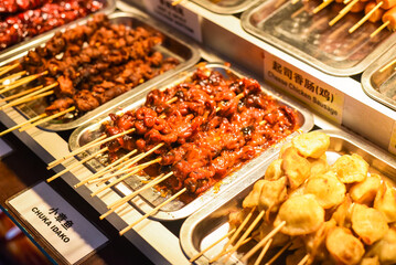 Chuka Idako in Jalan Alor street food in Kuala Lumpur