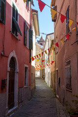 Fototapeta na wymiar Fosdinovo, medieval town in Tuscany