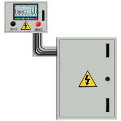 Control Panel. Production control panel and control of computer devices. Touchpad. 