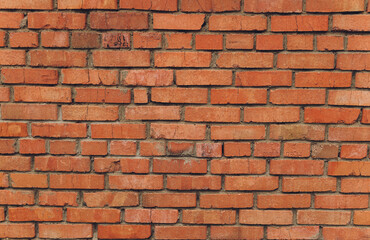 Background of red brick wall pattern texture. Great for graffiti inscriptions.