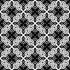 White background with black pattern. Seamless texture for fashion, textile design,  on wall paper, wrapping paper, fabrics and home decor. Simple repeat pattern.