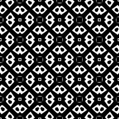 White background with black pattern. Seamless texture for fashion, textile design,  on wall paper, wrapping paper, fabrics and home decor. Simple repeat pattern.