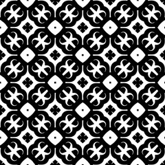 White background with black pattern. Seamless texture for fashion, textile design,  on wall paper, wrapping paper, fabrics and home decor. Simple repeat pattern.