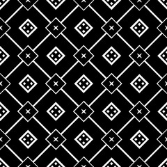 White background with black pattern. Seamless texture for fashion, textile design,  on wall paper, wrapping paper, fabrics and home decor. Simple repeat pattern.