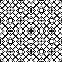 White background with black pattern. Seamless texture for fashion, textile design,  on wall paper, wrapping paper, fabrics and home decor. Simple repeat pattern.