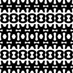 White background with black pattern. Seamless texture for fashion, textile design,  on wall paper, wrapping paper, fabrics and home decor. Simple repeat pattern.