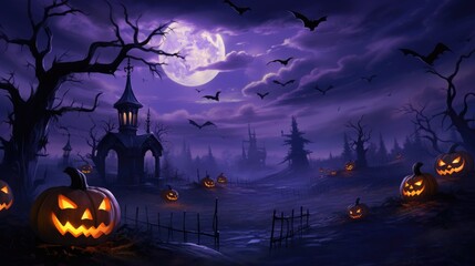 halloween night background